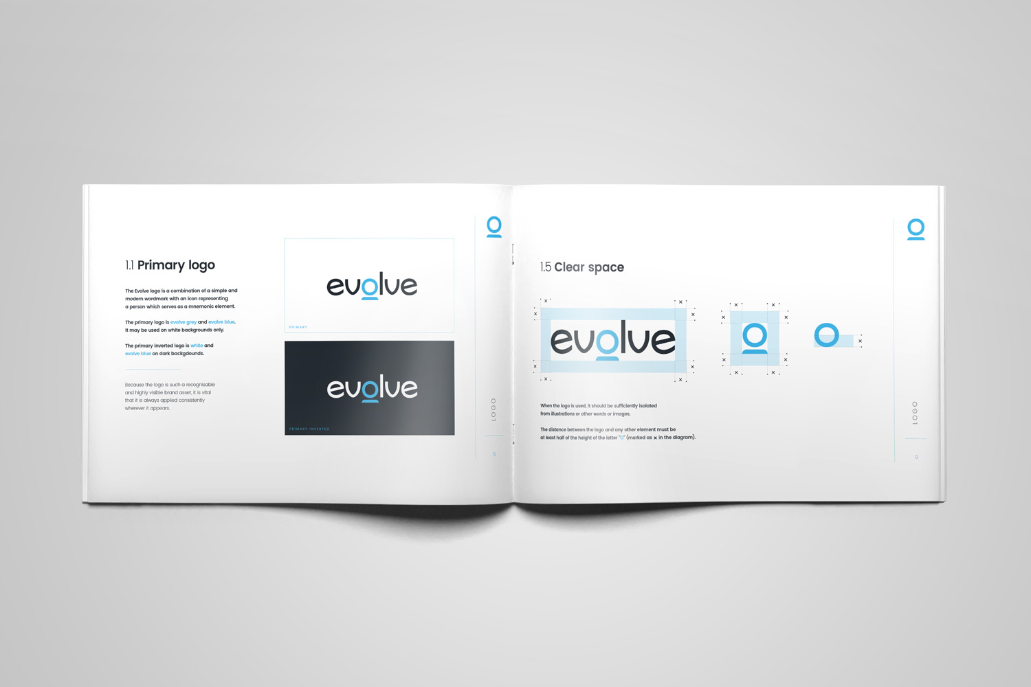 evolve brand guidelines design