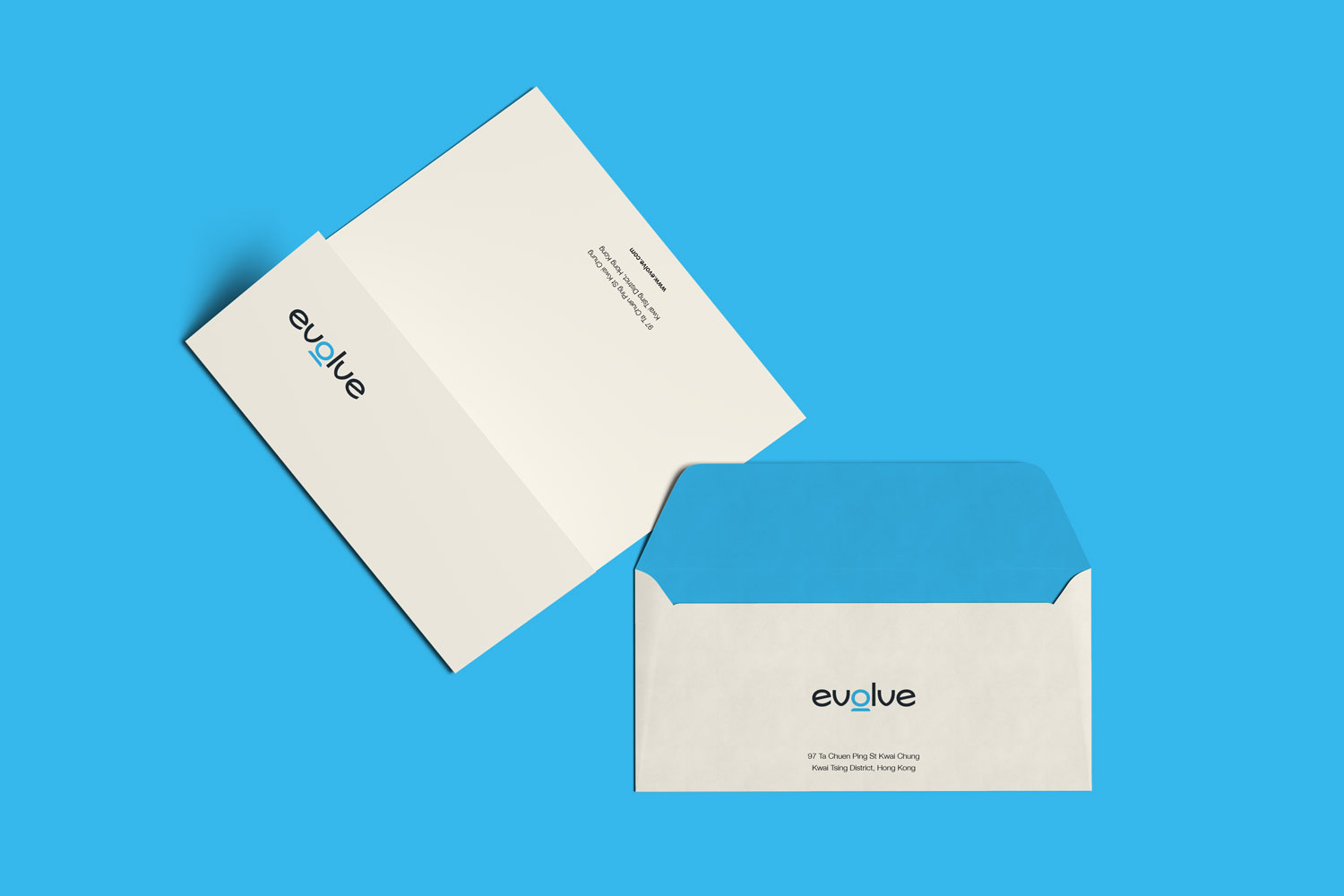 evolve stationery design envelope