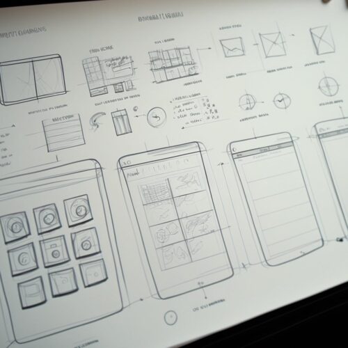 website wireframe sketch