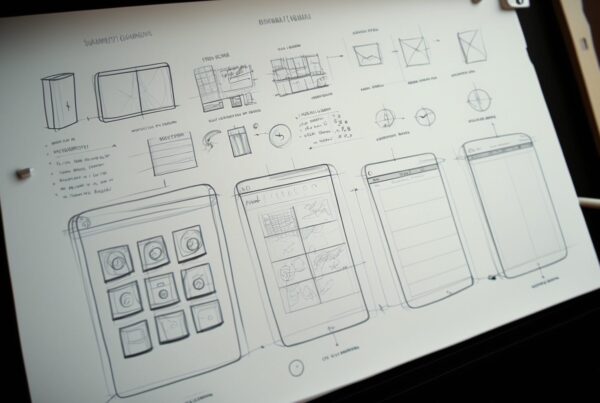 website wireframe sketch